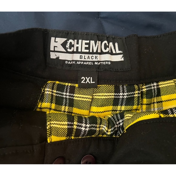 NWT UK GOTH PLAID PLEATED SKIRT W/ STRAPS - Picture 8 of 9